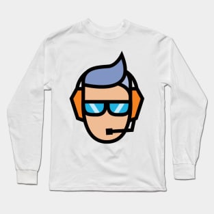 Headphones Boy Long Sleeve T-Shirt